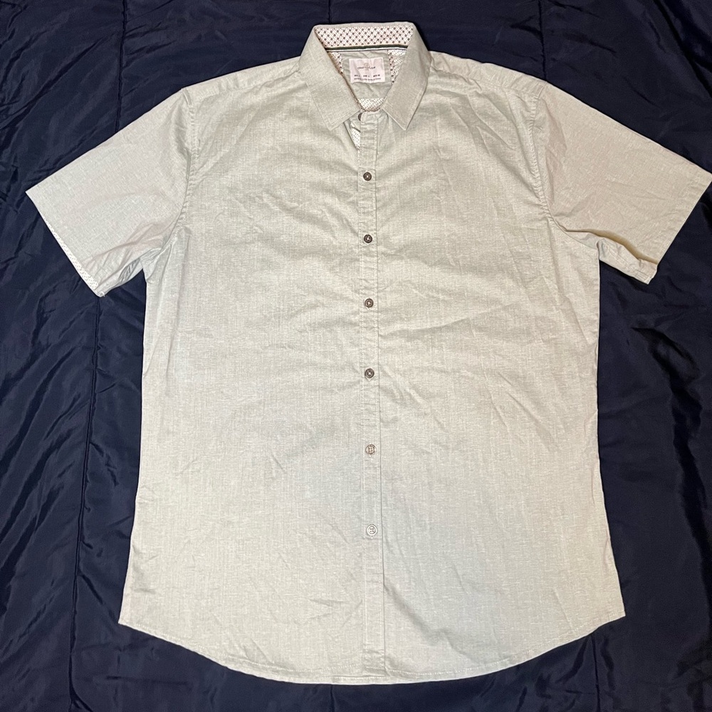 Craft+Flow Men's Light Green Short Sleeve Shirt